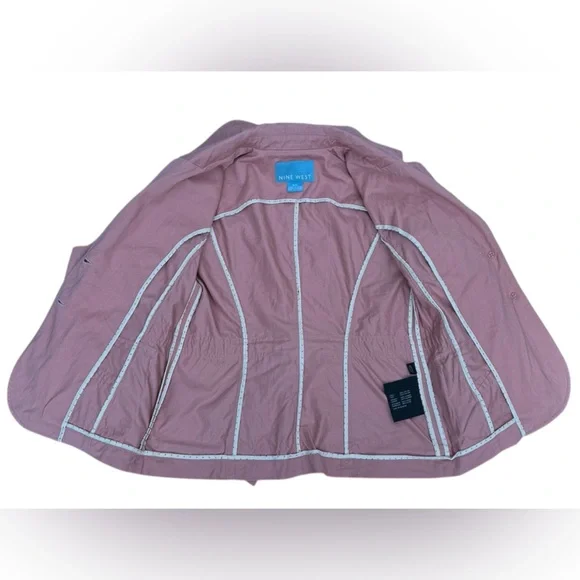 NINE WEST Women’s Button Up Cotton Canvas Utility Jacket Size: M - Picture 6 of 9
